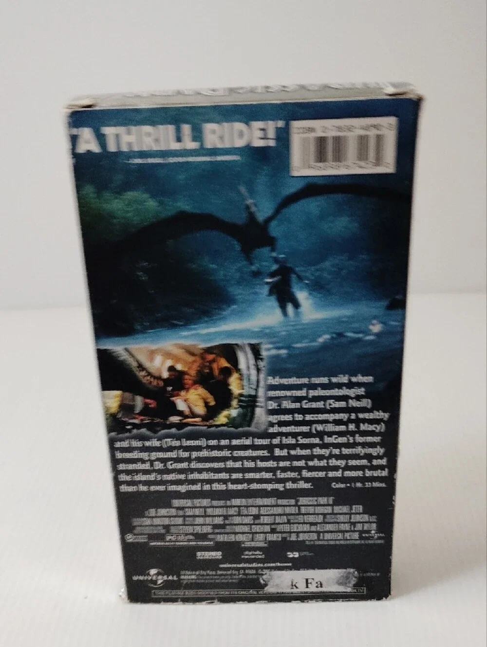 12 For $8 Jurassic Park III VHS Tape with Box - Black and Silver